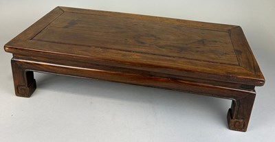 Lot 300 - A CHINESE ROSEWOOD LOW TABLE, 

62cm x 31cm x...