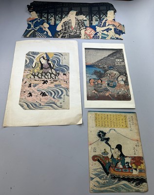 Lot 314 - A GROUP OF FOUR JAPANESE WOODBLOCK PRINTS,...