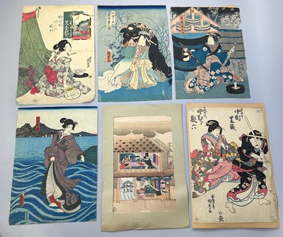 Lot 321 - A COLLECTION OF SIX JAPANESE WOODBLOCK PRINTS...