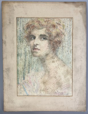 Lot 337 - WILLIAM MALHERBE (FRENCH 1884-1951): A PASTEL...