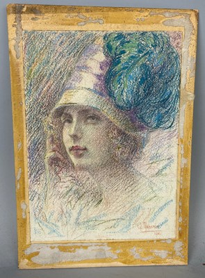 Lot 339 - WILLIAM MALHERBE (FRENCH 1884-1951): A PASTEL...