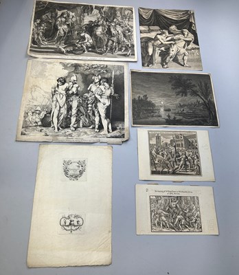 Lot 351 - A GROUP OF CLASSICAL ENGRAVINGS AND PRINTS (7)...