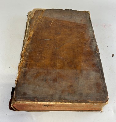 Lot 367 - AN INTERESTING LEATHER BOUND BOOK CONTAINING...