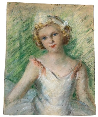 Lot 381 - A PASTEL DRAWING ON LAID PAPER DEPICTING A...