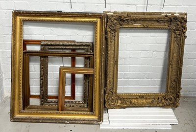 Lot 396B - A COLLECTION OF ANTIQUE GILT WOOD FRAMES, SOME...