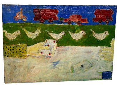 Lot 409 - PHILIPPE BRADSHAW (BRITISH 1965-2005): AN OIL...