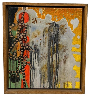 Lot 410 - CLYDE HOPKINS (BRITISH 1946-2014): AN OIL...