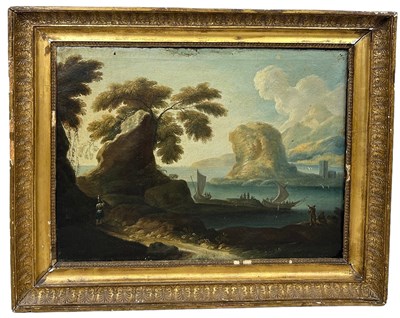 Lot 414 - 18TH CENTURY CONTINENTAL SCHOOL: AN OIL...