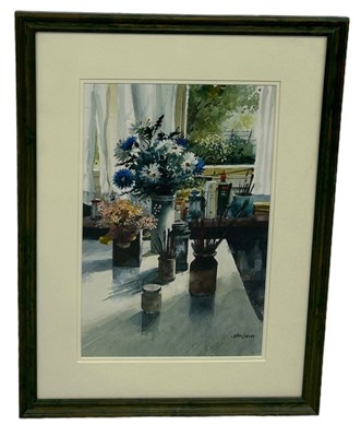 Lot 439 - JOHN LIDZEY (BRITISH 1935-2009): A WATERCOLOUR...