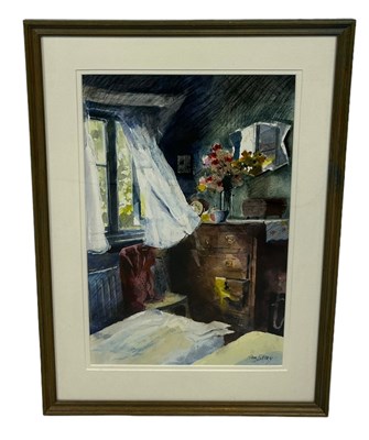 Lot 440 - JOHN LIDZEY (BRITISH 1935-2009): A WATERCOLOUR...