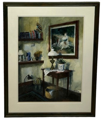 Lot 446 - JOHN LIDZEY (BRITISH 1935-2009): A WATERCOLOUR...