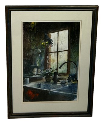 Lot 448 - JOHN LIDZEY (BRITISH 1935-2009): A WATERCOLOUR...