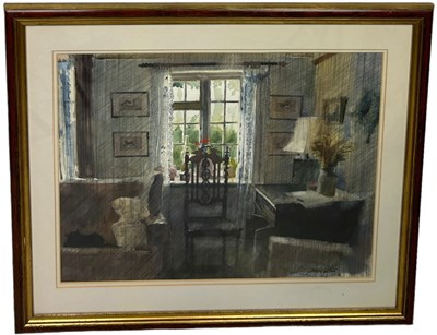 Lot 449 - JOHN LIDZEY (BRITISH 1935-2009): A WATERCOLOUR...