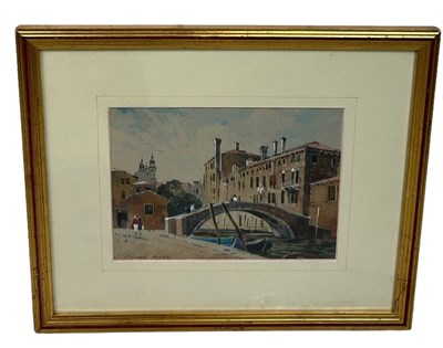 Lot 460 - JOHN BARRIE HASTE: A WATERCOLOUR PAINTING ON...