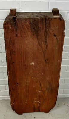 Lot 576 - A SOUTH EAST ASIAN CARVED WOODEN PANEL,...