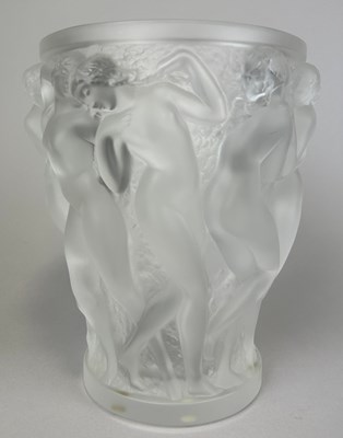 Lot 592 - A MODERN LALIQUE BACCHANTES VASE, 

24cm x...