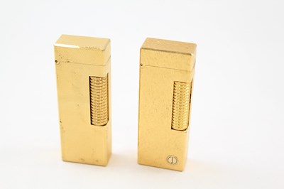 Lot 640 - GOLD PLATED DUNHILL ROLLAGAS LIGHTERS...