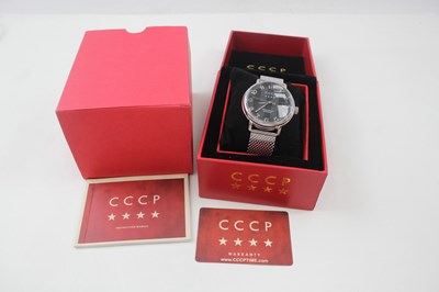 Lot 655 - A GENTLEMAN'S CCCP SPECIAL EDITION WATCH,...