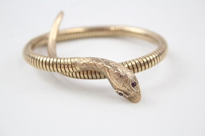 Lot 672 - A GOLD FRONTED MID-CENTURY WRAP AROUND SNAKE...