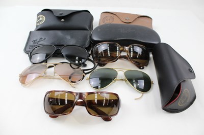 Lot 684 - FIVE RAYBAN DESIGNER SUNGLASSES INCLUDING SOME...