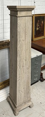 Lot 700A - A LARGE BLEACHED PINE COLUMN, 

148cm x 24cm