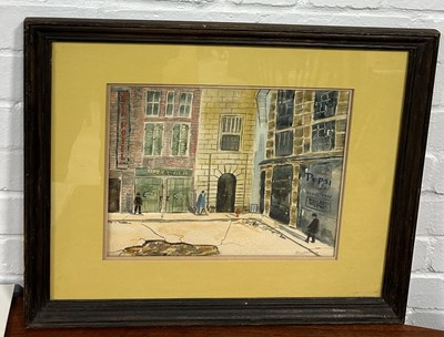 Lot 493 - AFTER L.S. LOWRY: A WATERCOLOUR PAINTING ON...