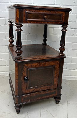 Lot 731 - A VICTORIAN BURR WALNUT VENEERED OCCASIONAL...