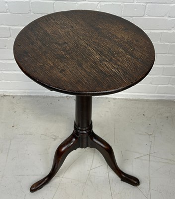 Lot 743 - A 19TH CENTURY OAK WINE TABLE, 

73cm x 47cm