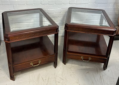 Lot 744 - CHINESE CHIPPENDALE DESIGN: A PAIR OF...