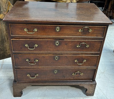 Lot 749B - AN 18TH CENTURY CHEST OF DRAWERS, 

78cm x...