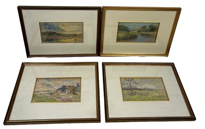 Lot 805 - WINIFRED MENDHAM: FOUR WATERCOLOUR PAINTINGS...