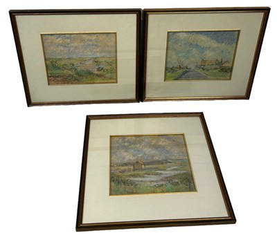 Lot 806 - WINIFRED MENDHAM: THREE WATERCOLOURS DEPICTING...