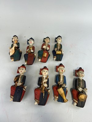 Lot 815 - A COLLECTION OF THAI FIGURES PLAYING...