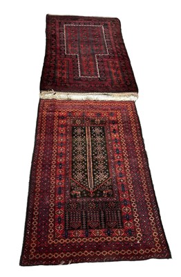 Lot 846 - TWO PERSIAN DESIGN CARPETS, 

Largest 152cm x...