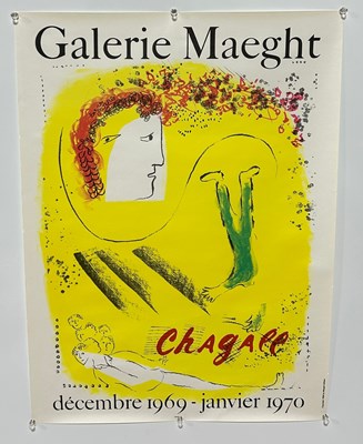 Lot 7 - MARK CHAGALL: 'GALERIE MAEGHT' POSTER, 1962,...