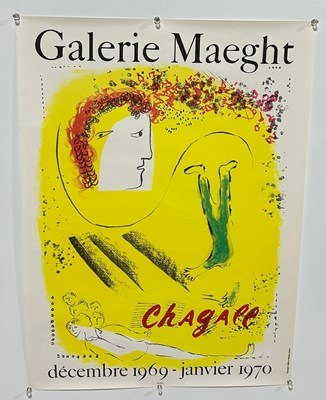 Lot 8 - MARK CHAGALL: 'GALERIE MAEGHT' POSTER, 1962,...