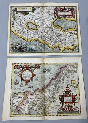 Lot 18 - ABRAHAM ORTELIUS: TWO HAND COLOURED MAPS...