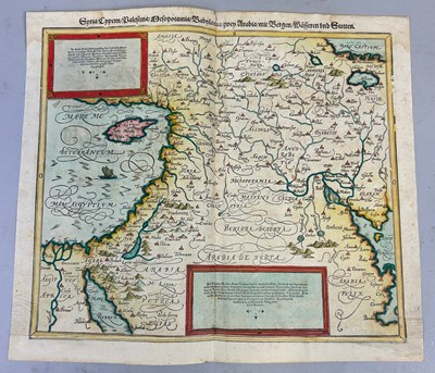 Lot 24 - HOLY LAND: SEBASTIAN MUNSTER: A HAND COLOURED...