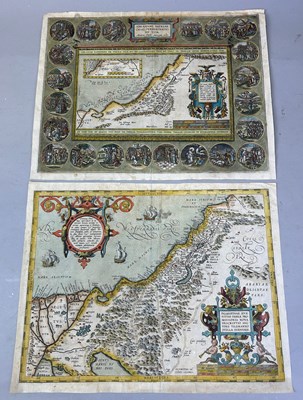 Lot 35 - HOLY LAND: ABRAHAM ORTELIUS: TWO HAND COLOURED...