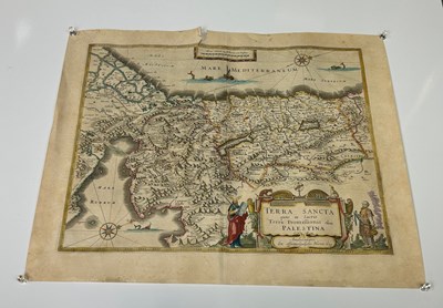 Lot 39 - HOLY LAND: THREE HAND COLOURED MAPS TO INCLUDE:...