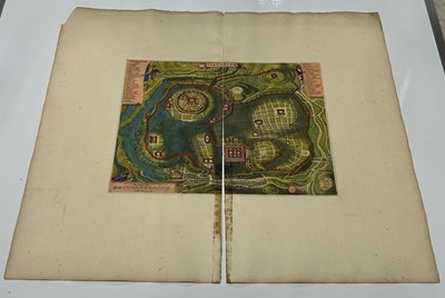 Lot 44 - HOLY LAND: 17TH CENTURY HAND COLOURED...