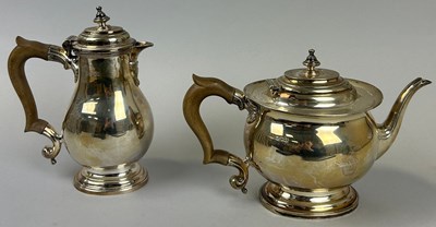 Lot 91 - HARRY ATKINS FOR ATKIN BROS: A SILVER TEAPOT...