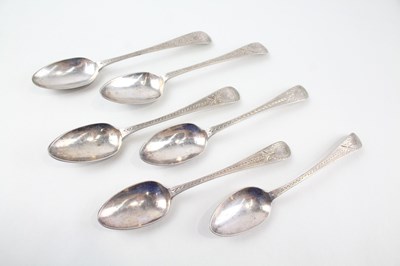 Lot 126 - 5X 925 STERLING SILVER GEORGIAN TEASPOON...