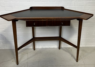 Lot 1145 - A MID-CENTURY WRITING DESK, IN THE STYLE OF GORDON RUSSELL (1892-1980)