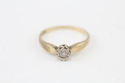 Lot 205 - 9CT GOLD DIAMOND SOLITARE RING 

Weight 1.7g