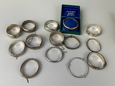 Lot 249 - A COLLECTION OF 14 STERLING SILVER...