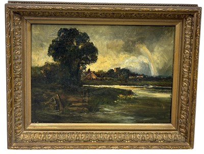 Lot 287 - AFTER JOHN CONSTABLE: AN OIL PAINTING ON...