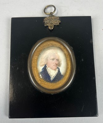 Lot 296 - A 19TH CENTURY PORTRAIT MINIATURE ON ENAMEL...