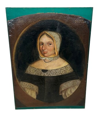 Lot 319 - A 17TH CENTURY OIL PAINTING ON CANVAS...