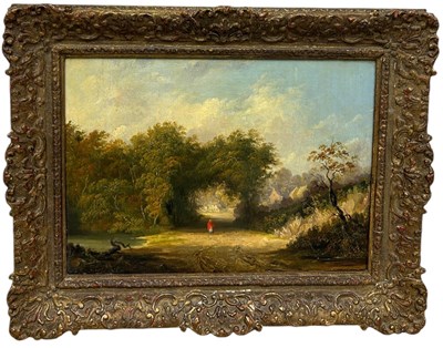 Lot 347 - A 19TH CENTURY OIL PAINTING ON CANVAS 'RED...